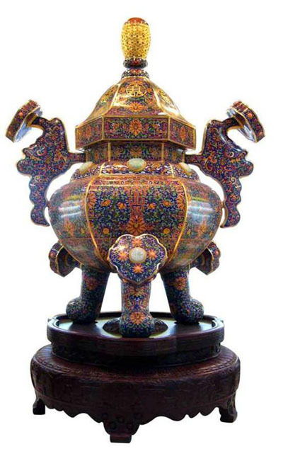 景泰藍(lán) 銅胎掐絲琺瑯的工藝價值與收藏魅力